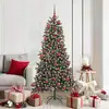 Image de vidaXL vidaXL Sapin de Noël artificiel avec 300 LED Vert 99 x 99 x 180 cm