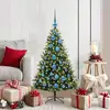 Image de vidaXL Vidaxl Arbre De Noël Artificiel À Charnières 150 Led Vert 120 Cm
