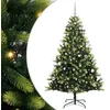 Image de vidaXL Arbre de NoÃ«l artificiel Ã  charniÃ¨res 150 LED Vert 150 cm