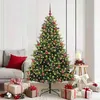 Image de vidaXL Arbre de NoÃ«l artificiel Ã  branches articulÃ©es 300 LEDs 180 cm