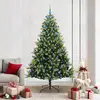 Image de vidaXL vidaXL Sapin de Noël Artificiel à Charnières 300 LEDs Vert 210 cm