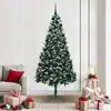 Image de vidaXL vidaXL Sapin de Noël artificiel Vert 210 cm PVC, Acier et Plastique