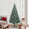 Image de vidaXL vidaXL Sapin de Noël artificiel Vert 210 cm PVC