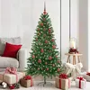 Image de vidaXL Sapin de NoÃ«l avec 150 LED avec support Vert 150 cm PE