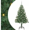 Image de vidaXL Sapin de NoÃ«l avec 150 LED avec support Vert 150 cm PVC