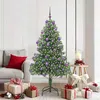 Image de vidaXL Sapin de NoÃ«l avec 300 LED avec support Vert 180 cm PVC