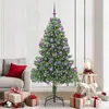 Image de vidaXL Sapin de NoÃ«l avec 300 LED avec support Vert 210 cm PVC