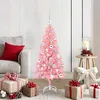 Image de vidaXL Sapin de NoÃ«l avec 150 LED avec support Rose 120 cm PVC