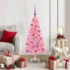 Image de vidaXL Sapin de NoÃ«l avec 150 LED avec support Rose 120 cm PVC