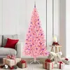 Image de vidaXL Sapin de NoÃ«l avec 300 LED avec support Rose 180 cm PVC