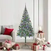 Image de vidaXL Sapin de NoÃ«l artificiel avec 300 LED Vert 180 cm PVC et Acier