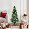 Image de vidaXL Sapin de NoÃ«l artificiel prÃ©-Ã©clairÃ© Vert 120cm PVC et mÃ©tal