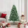 Image de vidaXL Sapin de NoÃ«l artificiel prÃ©-Ã©clairÃ© Vert 150 cm PVC