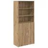 Image de vidaXL Haut Armoire ChÃªne artisanal 80 x 42,5 x 185 cm