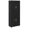 Image de vidaXL Haut Armoire ChÃªne noir 69,5 x 34 x 180 cm Bois d'ingÃ©nierie