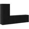 Image de vidaXL Meubles TV muraux 5 pcs ChÃªne noir Bois d'ingÃ©nierie