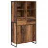 Image de vidaXL Buffet 2 pcs Bois Ancien 81 x 36 x 150.5 cm Bois d'ingÃ©nierie