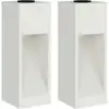 Image de vidaXL vidaXL Lumière de Chemin LED Solaire 2 pcs Blanc Acier laminé à froid