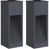 Image de vidaXL vidaXL Lumière de Chemin LED Solaire 2 pcs Anthracite