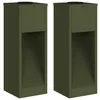 Image de vidaXL LumiÃ¨re de Chemin LED Solaire 2 pcs Vert olive