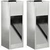 Image de vidaXL LumiÃ¨re de Chemin LED Solaire 2 pcs GalvanisÃ© GalvanisÃ©
