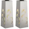 Image de vidaXL LumiÃ¨re de chemin LED solaire 2 pcs Acier inoxydable