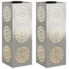 Image de vidaXL LumiÃ¨re de chemin LED solaire 2 pcs Acier inoxydable