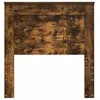 Image de vidaXL TÃªte de lit avec tÃªte de lit ChÃªne fumÃ© 75 cm Bois d'ingÃ©nierie