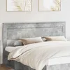 Image de vidaXL TÃªte de lit Gris bÃ©ton 200 cm Bois d'ingÃ©nierie