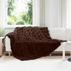 Image de vidaXL Couverture en Fourrure de Lapin SynthÃ©tique 4 pcs Camel