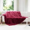 Image de vidaXL Couverture en Fourrure de Lapin SynthÃ©tique 4 pcs