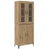 Image de vidaXL Haut Armoire ChÃªne artisanal 69,5 x 34 x 180 cm