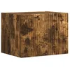 Image de vidaXL Meuble TV mural ChÃªne fumÃ© 60 x 31 x 29.5 cm Bois d'ingÃ©nierie
