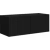 Image de vidaXL Meuble TV mural Noir 60 x 31 x 29.5 cm Bois d'ingÃ©nierie