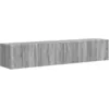 Image de vidaXL Meuble TV mural 2 pcs Gris Sonoma 60 x 31 x 29.5 cm
