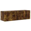 Image de vidaXL Meuble TV mural ChÃªne fumÃ© 60 x 31 x 29.5 cm Bois d'ingÃ©nierie