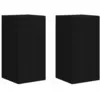Image de vidaXL Meuble TV mural 2 pcs Noir 30 x 31 x 60 cm Bois d'ingÃ©nierie