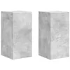 Image de vidaXL Meuble TV mural 2 pcs BÃ©ton 30 x 31 x 60 cm Bois d'ingÃ©nierie
