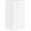 Image de vidaXL Meuble TV mural Montage mural Blanc Brillant 30 x 31 x 60 cm