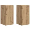 Image de vidaXL Meuble TV mural 2 pcs ChÃªne artisan 30 x 31 x 60 cm