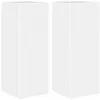 Image de vidaXL Meuble TV mural 2 pcs Blanc Brillant 30 x 31 x 80 cm