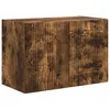 Image de vidaXL Meuble TV mural ChÃªne fumÃ© 59,5 x 31 x 40 cm Bois d'ingÃ©nierie