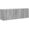 Image de vidaXL Meuble TV mural 2 pcs Gris Sonoma 59,5 x 31 x 40 cm