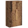 Image de vidaXL Meuble TV mural Montage mural Bois Ancien 59,5 x 31 x 100 cm