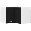 Image de vidaXL vidaXL Armoire suspendue Riga Chêne noir et Blanc 57 x 57 x 40 cm