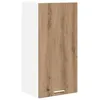 Image de vidaXL Armoire suspendue Riga ChÃªne Artisan et Blanc 40 x 31 x 80 cm