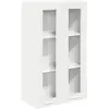 Image de vidaXL vidaXL Armoire suspendue Riga Blanc 60 x 31 x 100 cm Bois d'ingénierie