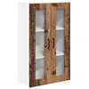 Image de vidaXL Meuble mural de cuisine avec porte Bois Ancien 60 x 31 x 100 cm