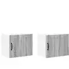 Image de vidaXL Vidaxl Meuble Mural De Cuisine 2 Pcs Gris Sonoma 50 X 31 X 40 Cm