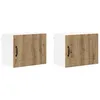 Image de Vidaxl Meuble Mural De Cuisine 2 Pcs ChÃªne Artisanal 50 X 31 X 40 Cm